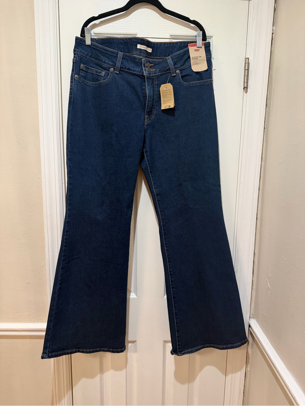 Levi's Indigo Wide-Leg Flare Jeans for Women